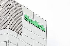 Sodick exterior, logo, and signboard
